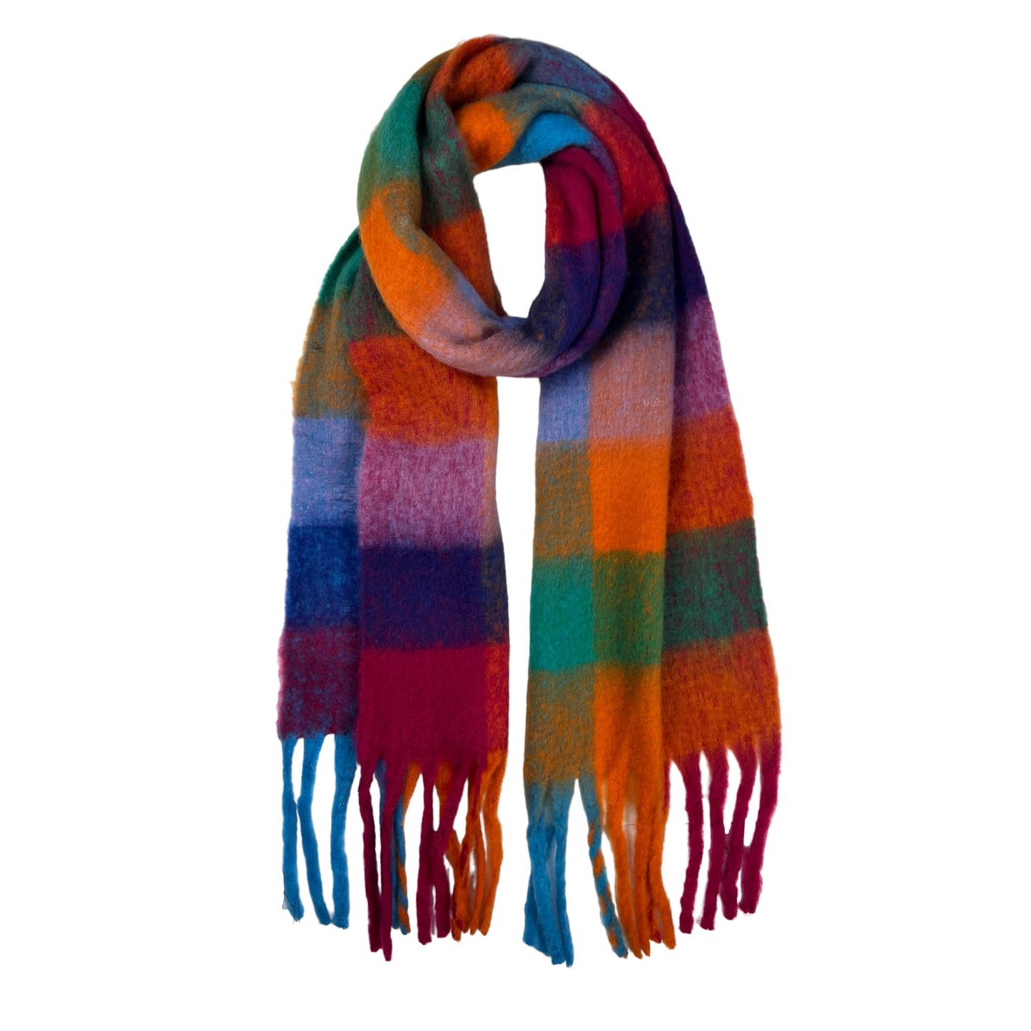 Fluffy Checked Wool Blend - Click for more colour ways