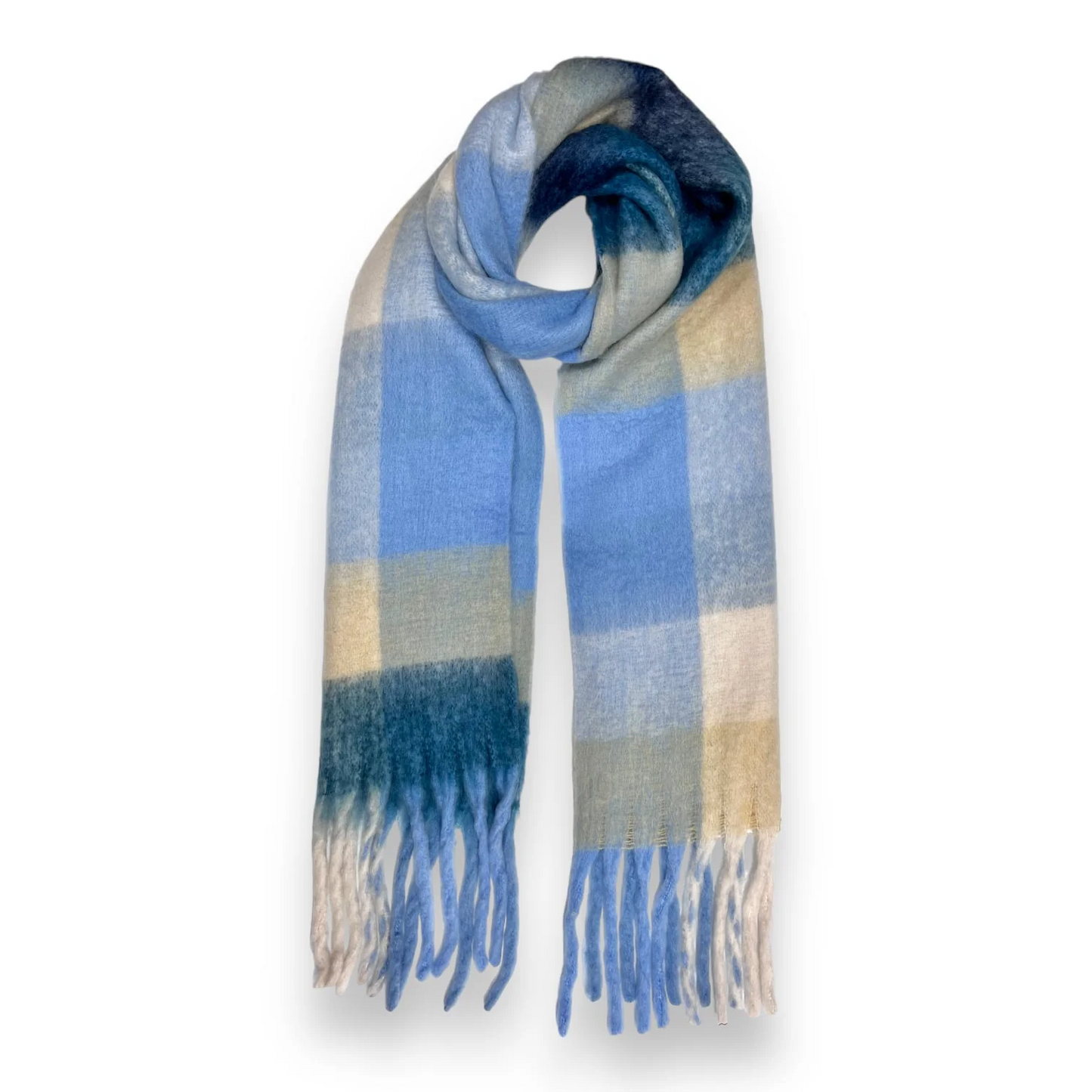 Fluffy Checked Wool Blend - Click for more colour ways