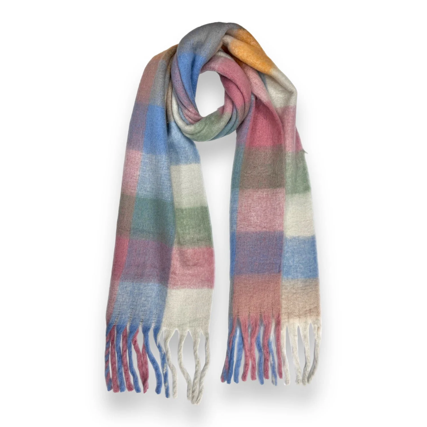 Fluffy Checked Wool Blend - Click for more colour ways