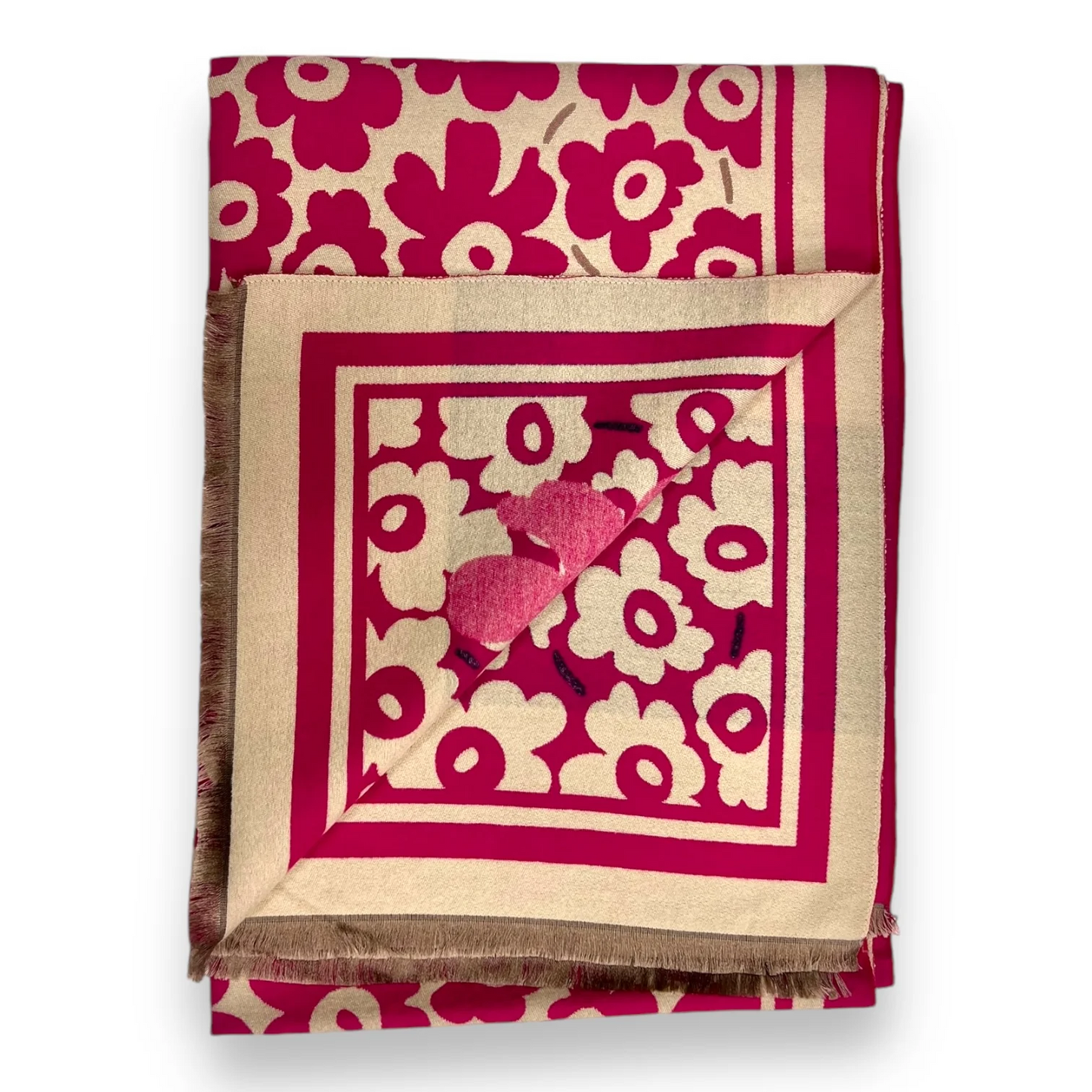 Flower Eye Cashmere Blend Scarf - click for more colours