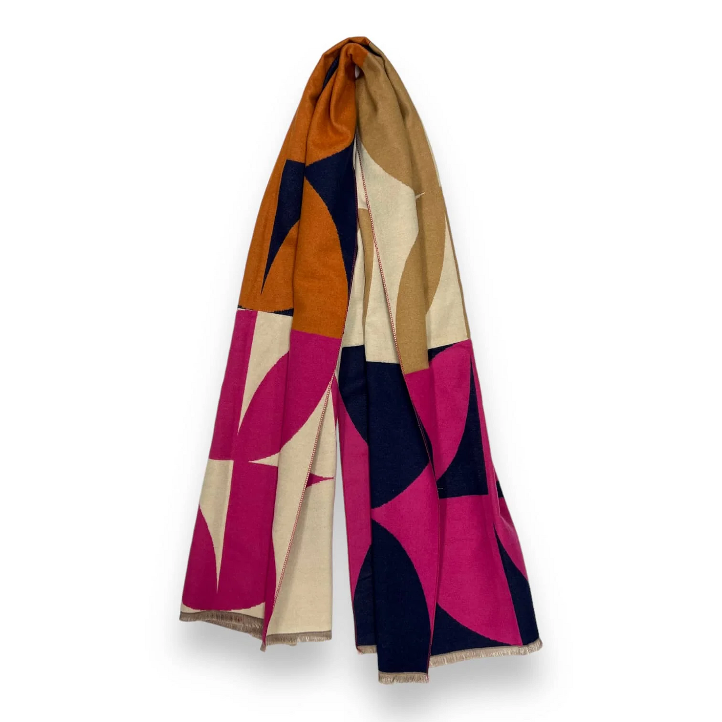 Retro Print Cashmere Blend Scarf - click for more colours