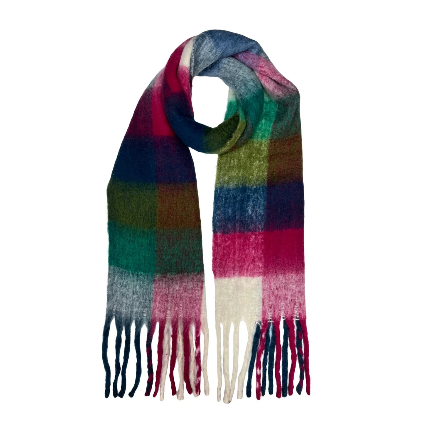 Fluffy Checked Wool Blend - Click for more colour ways