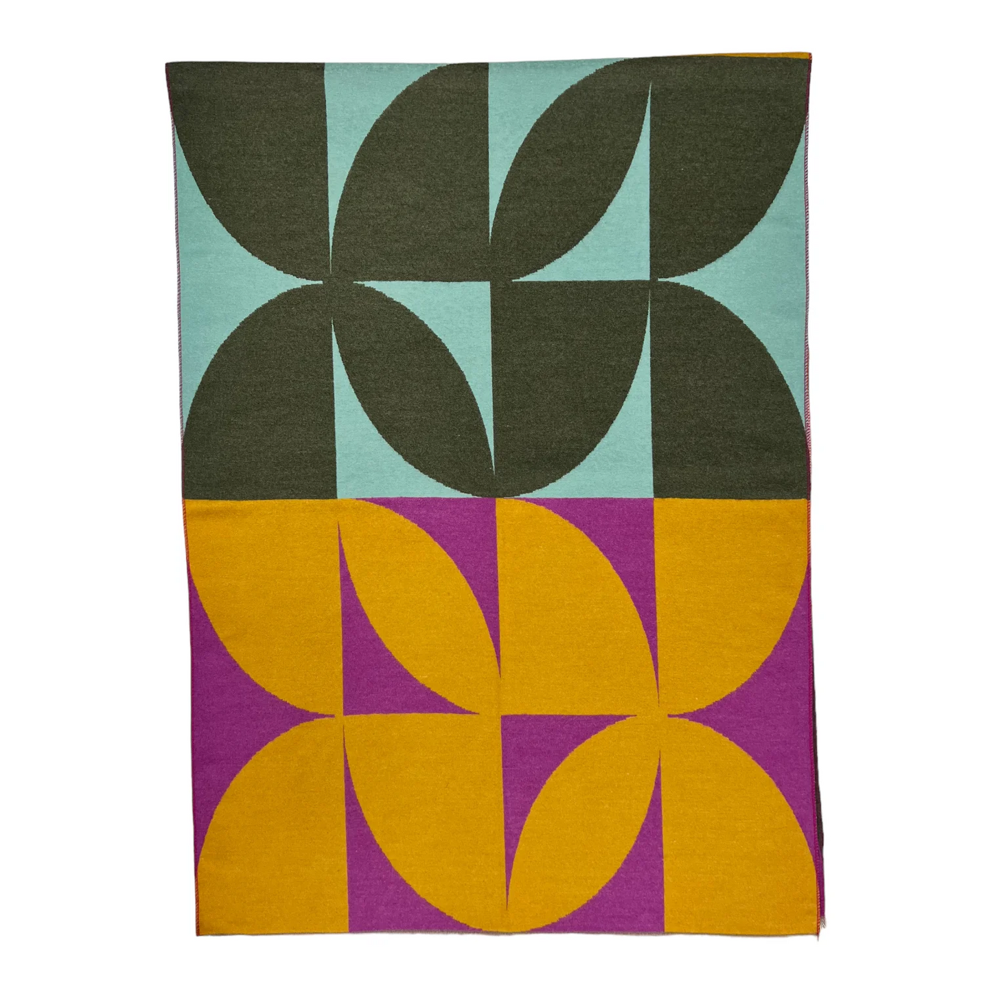 Retro Print Cashmere Blend Scarf - click for more colours