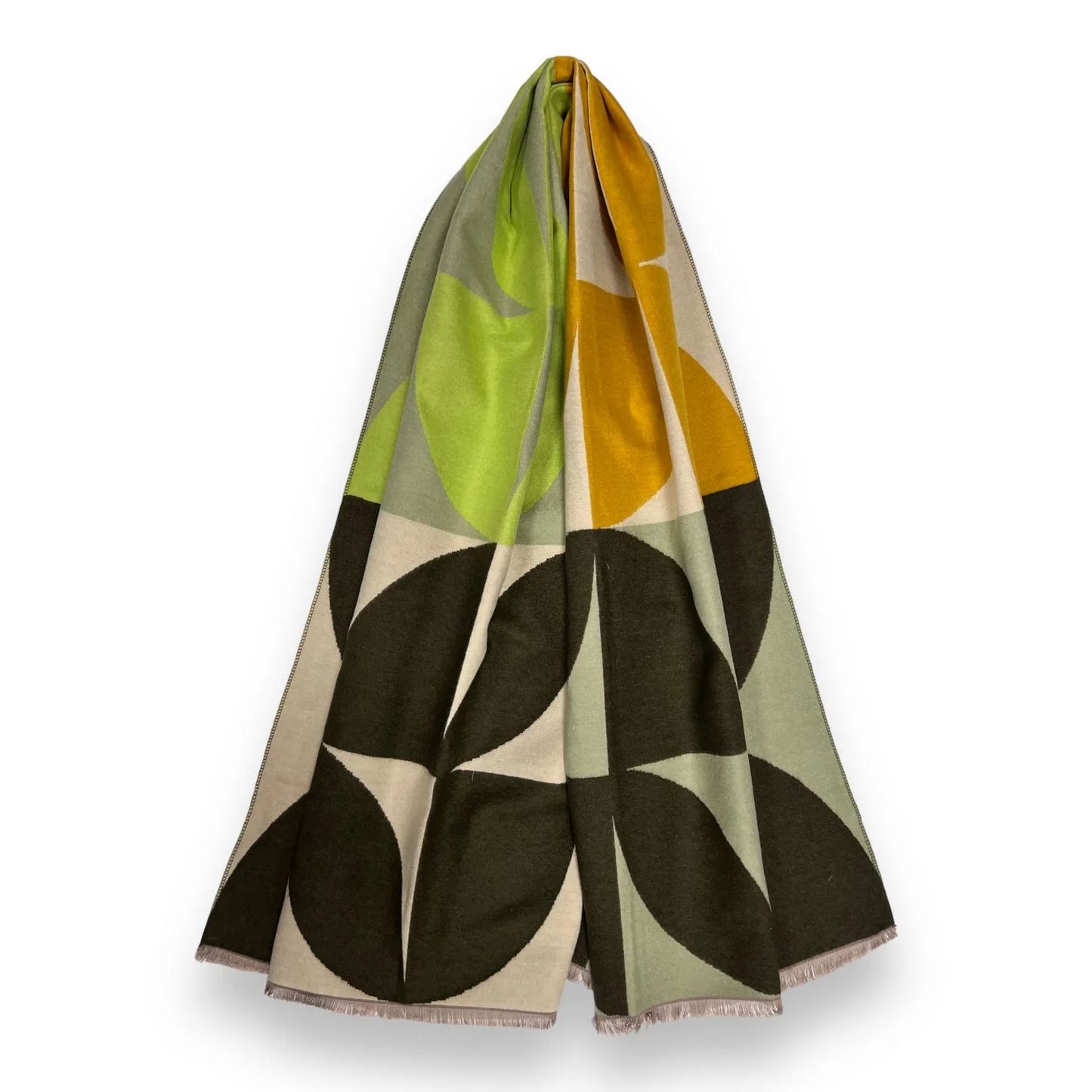 Retro Print Cashmere Blend Scarf - click for more colours